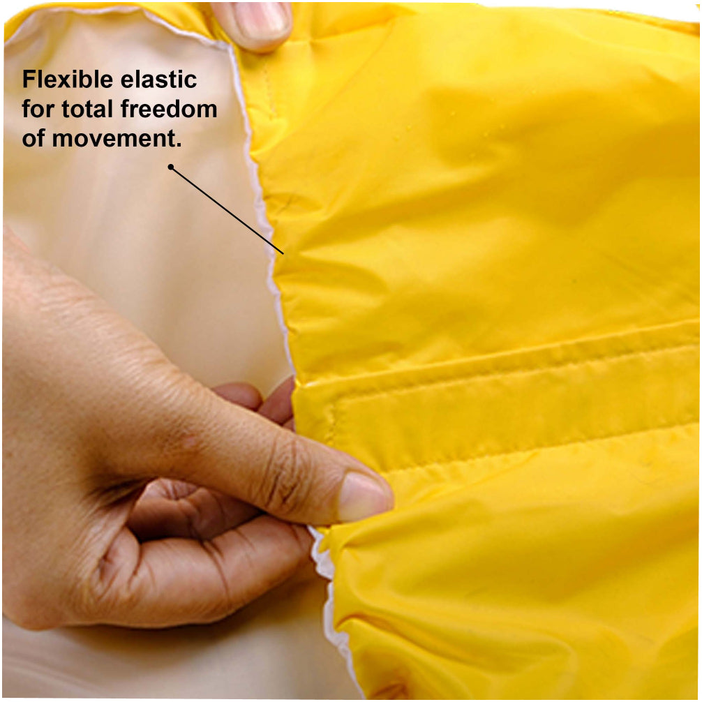 Pets Way Mistiq Yellow Monsoon Fun Raincoat for Dogs