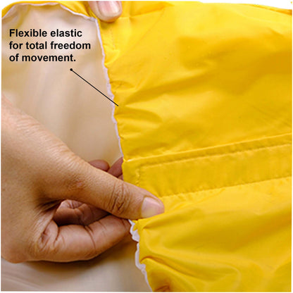 Pets Way Mistiq Yellow Monsoon Fun Raincoat for Dogs