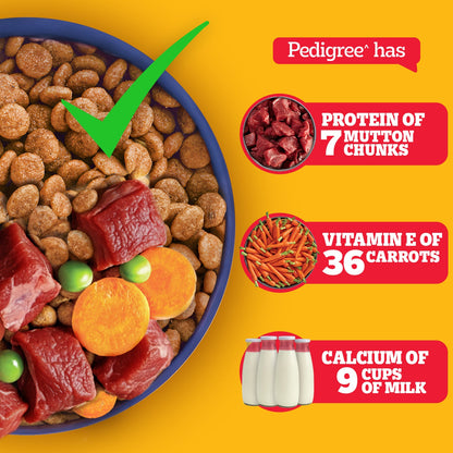 Pedigree Puppy Dog Food Combo |Meat & Milk Dry & Chicken & Liver Wet