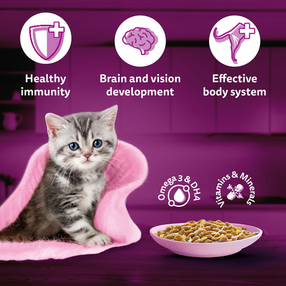 Whiskas Kitten Tasty Mix Wet Food Combo |Chicken, Tuna, Seafood & Salmon