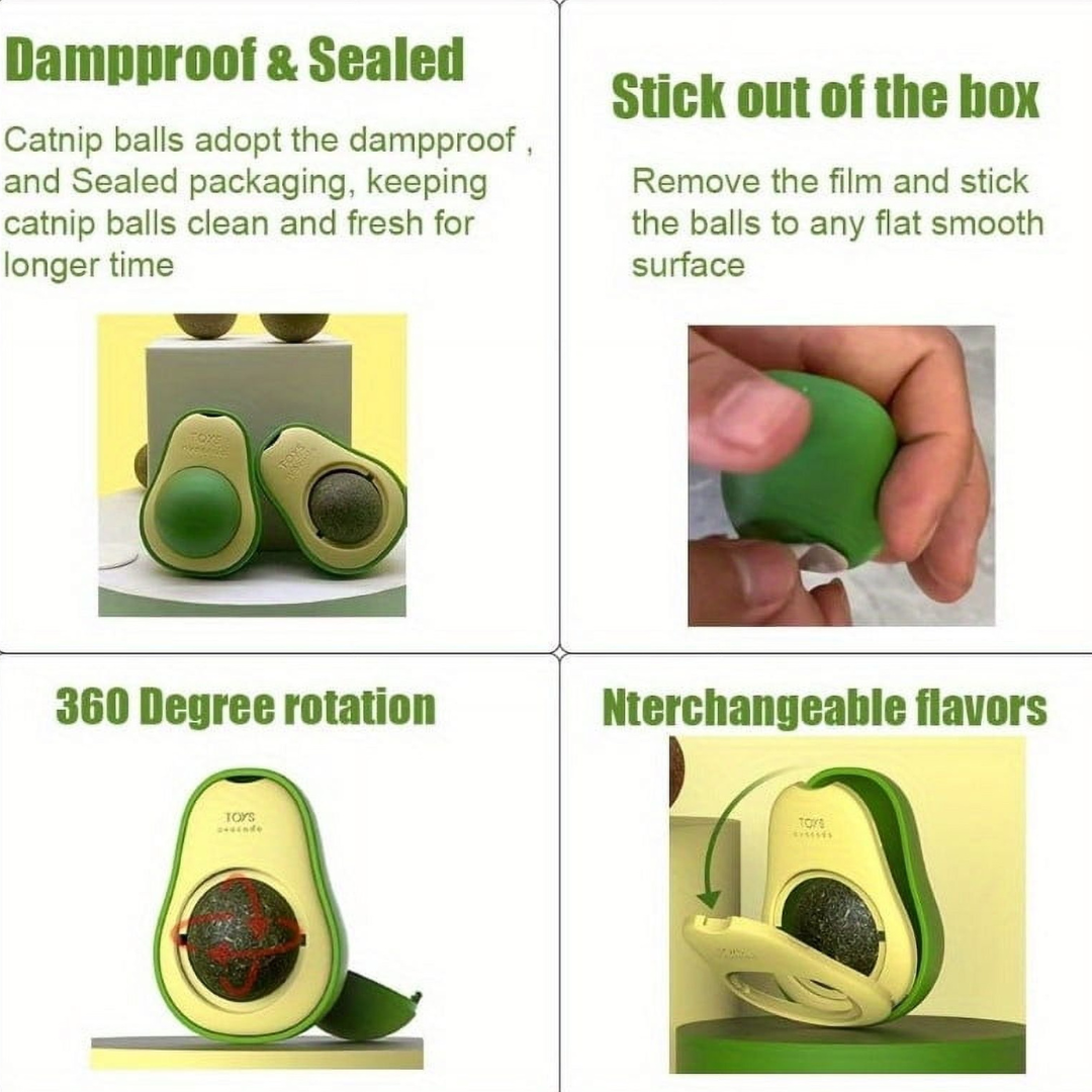 Healing Leaf Avacado Catnip Toys for Cats