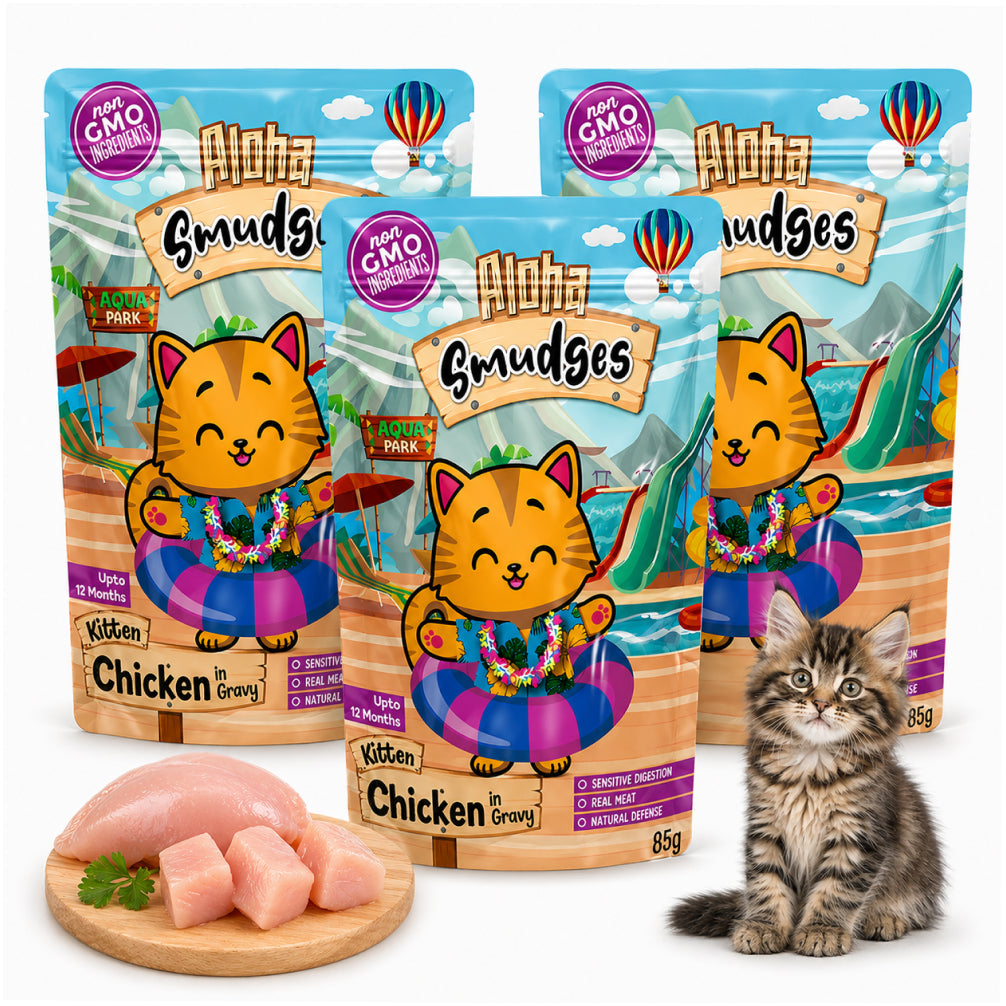 Aloha Smudges Chicken in Gravy Kitten Cat Wet Food
