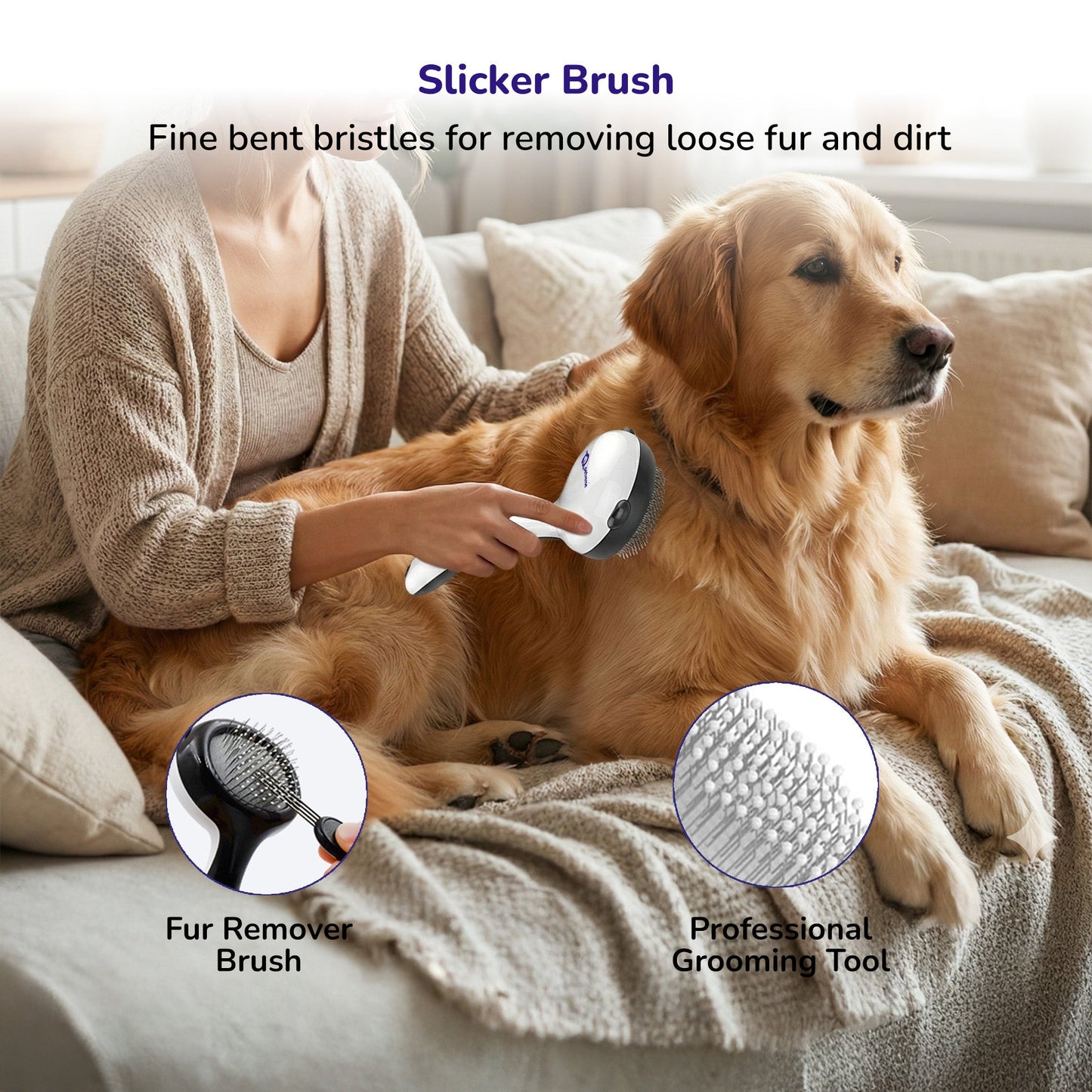 Petverse 7 in 1  Professional Deshedding, Detangling & Nail Care Kit for Dogs & Cats