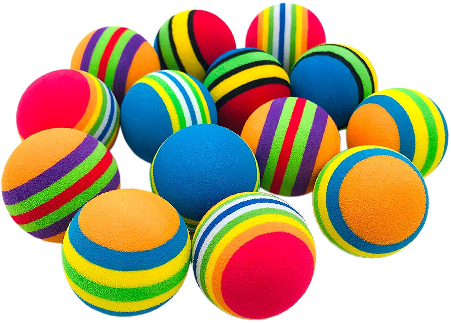KUTKUT Foam Balls for Cats (Rainbow)