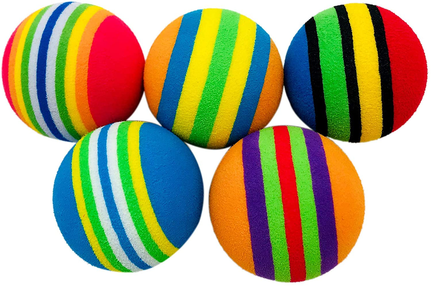 KUTKUT Foam Balls for Cats (Rainbow)