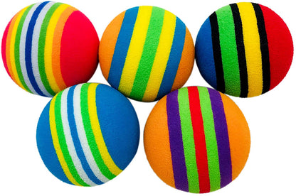 KUTKUT Foam Balls for Cats (Rainbow)