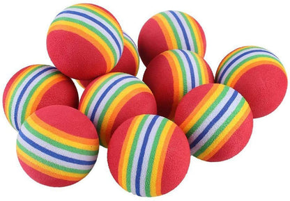 KUTKUT Foam Balls for Cats (Rainbow)