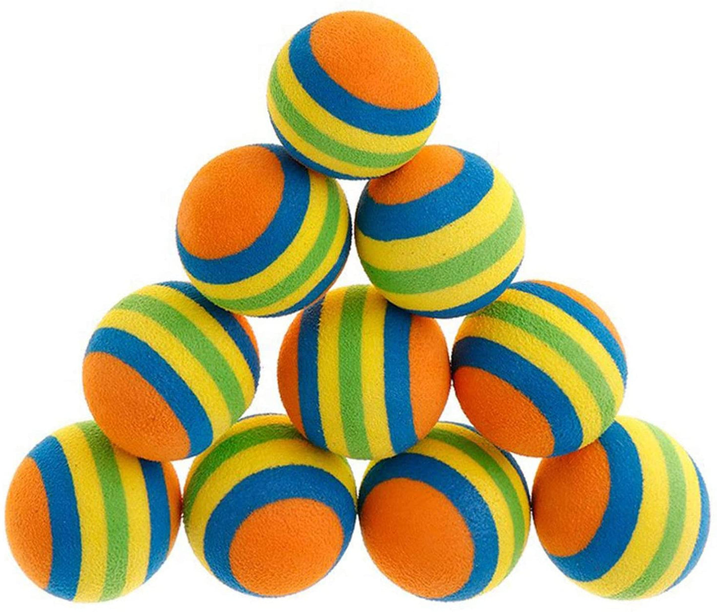 KUTKUT Foam Balls for Cats (Rainbow)