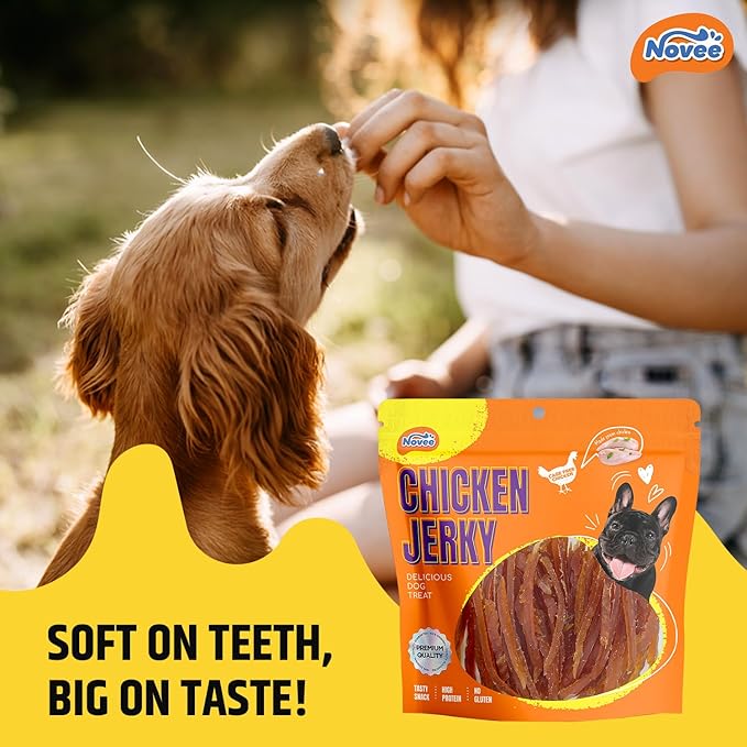 Novee Soft Sliced Chicken Jerky Dog Treats