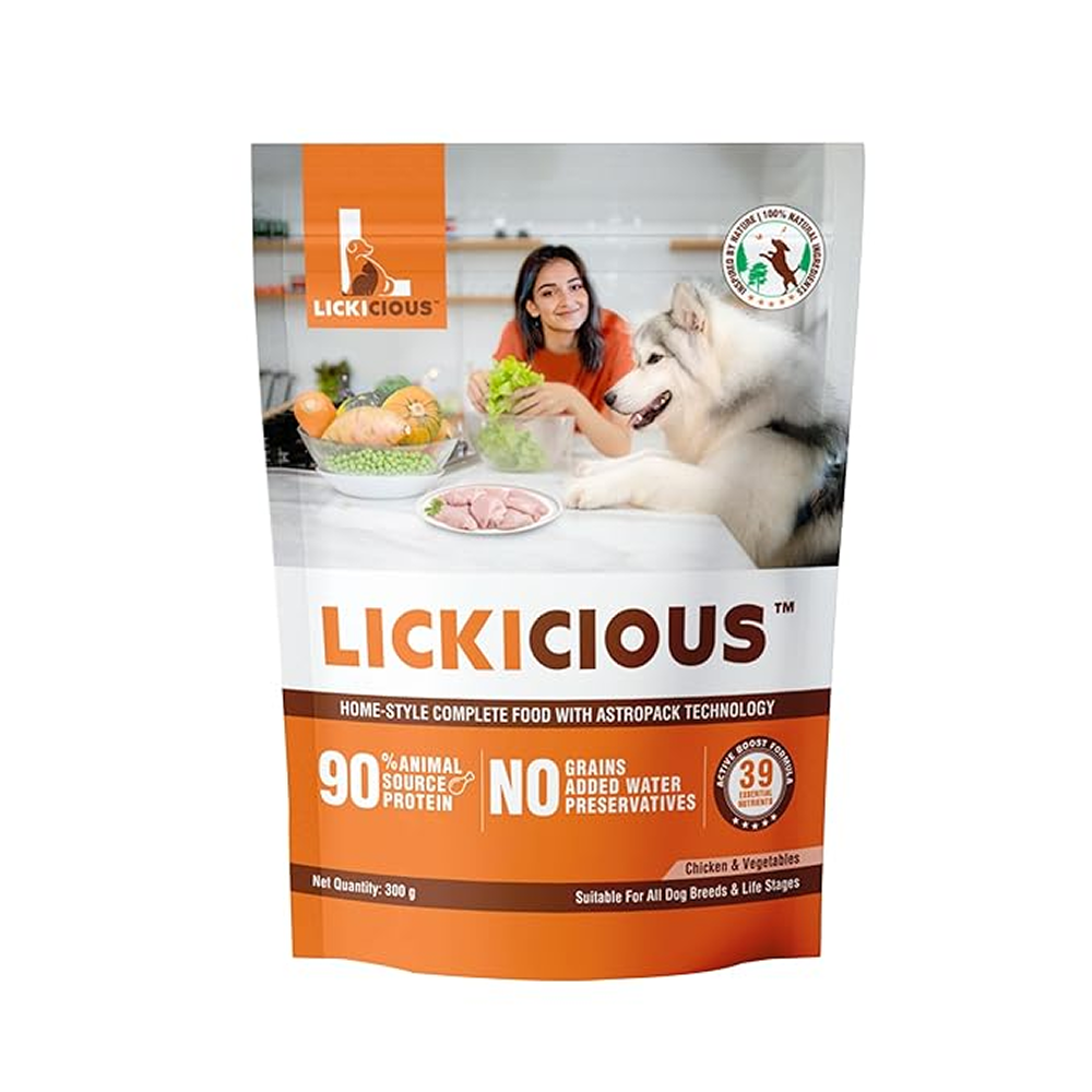Lickicious Home Style Chicken and Vegetables Dog Fresh Food