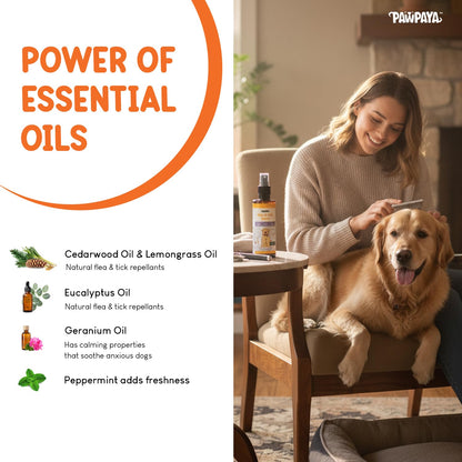 Pawpaya  Flea and Tick Spray for Dogs and Cats