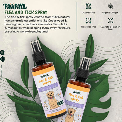 Pawpaya  Flea and Tick Spray for Dogs and Cats