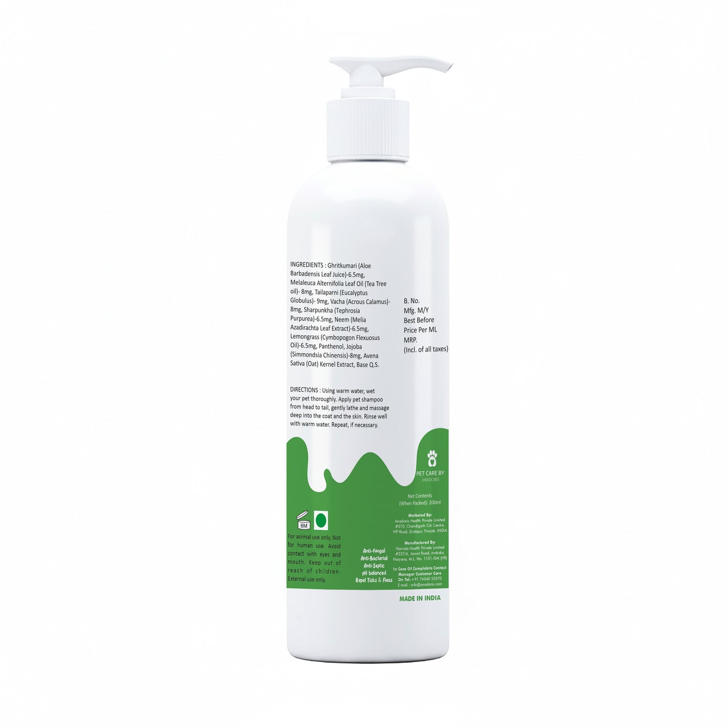 Bscly Neem Cleanse Herbal Shampoo for Cats & Dogs