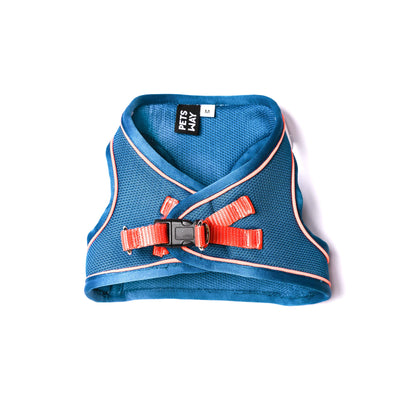 Pets Way Air Mesh Harness for Puppies & Small Dogs (Blue)