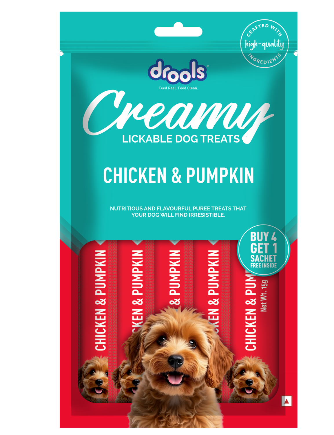 Drools Chicken, Pumpkin, Spinach Creamy Treat Combo for Dogs