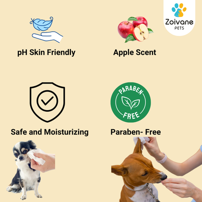 Zoivane Wet Wipes for Dogs and Cats