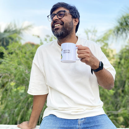 thePack Bandar Kya Jaane Ceramic Coffee Mug (White)