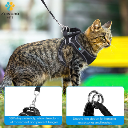 Zoivane Harness for Cats (Black)