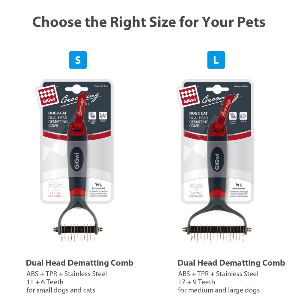 GiGwi Dual Head Dematting Comb for Dogs and Cats