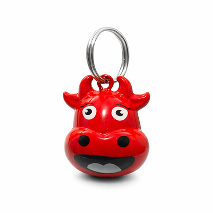 Talking Dog Club Cow Collar Bell for Kittens & Cats (Red)