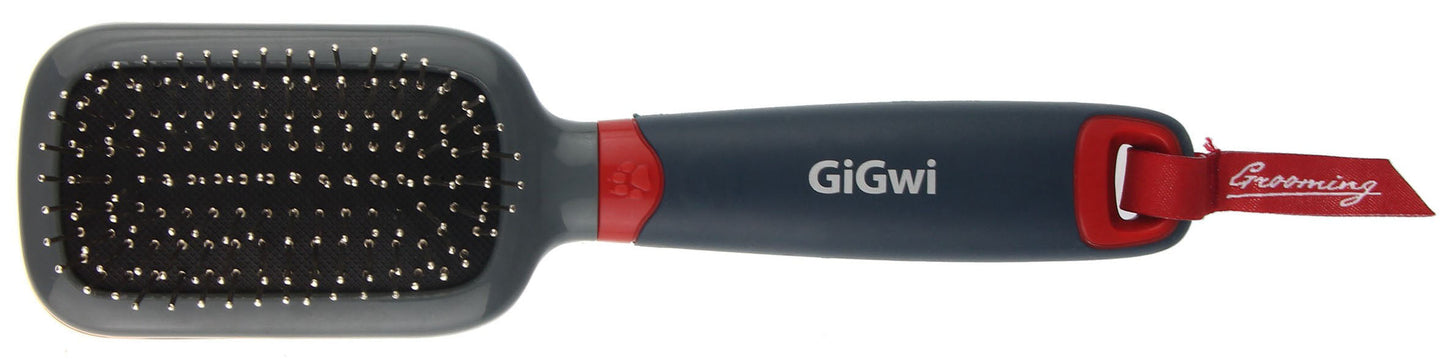 GiGwi Massage Brush With Pins For Dogs and Cats (Black)