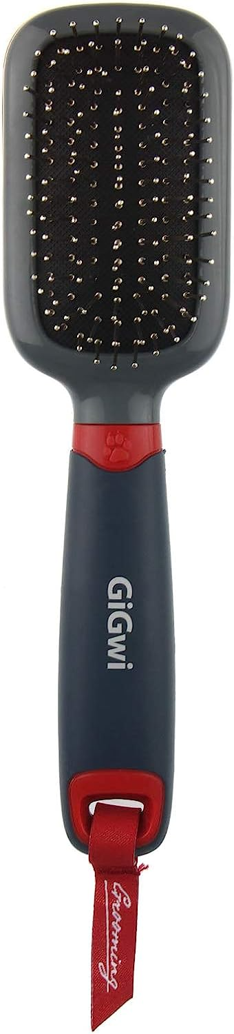 GiGwi Massage Brush With Pins For Dogs and Cats (Black)