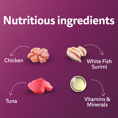 Whiskas Tuna in Jelly, Chicken and Salmon in Gravy Meal Adult Cat Wet Food
