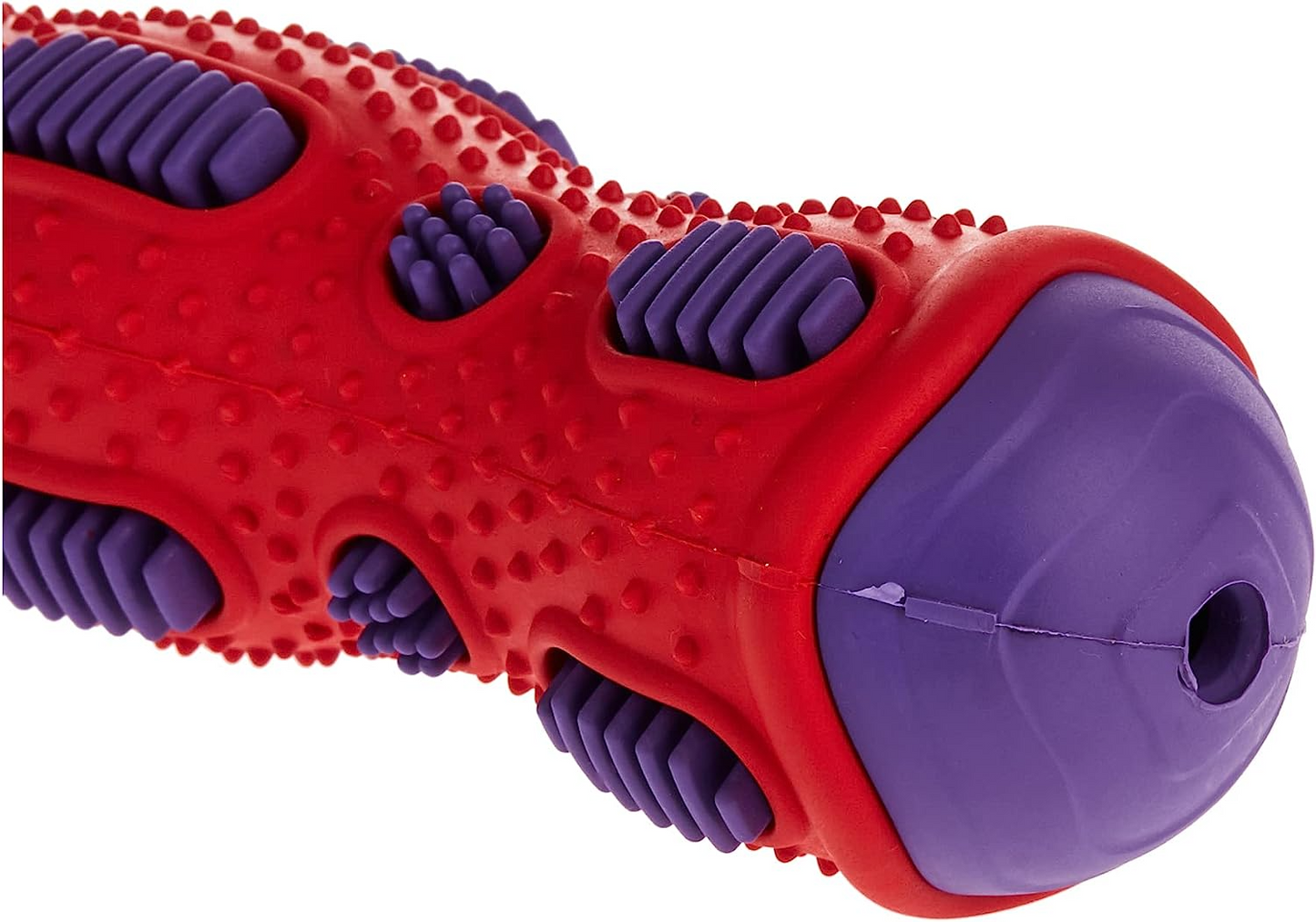GiGwi Toothbrush Stick with Crackle Toy for Dogs(Red & Purple)