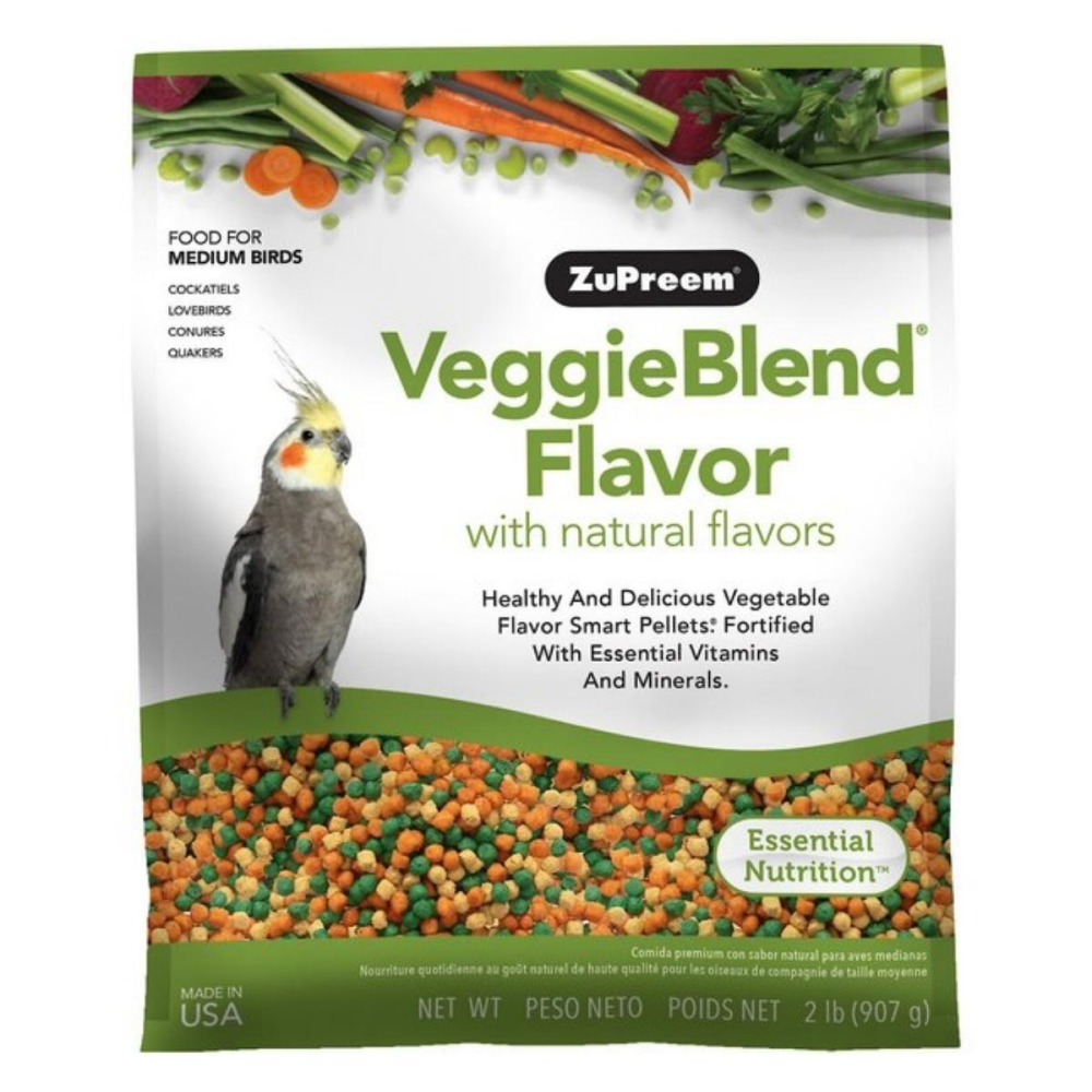 ZuPreem Bird Food VeggieBlend Flavor With Natural Flavours For Medium & Large Bird
