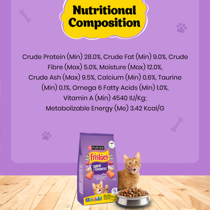 Friskies Surfin Cat Dry Food and Purina Felix Chicken with Jelly Adult Cat Wet Food Combo