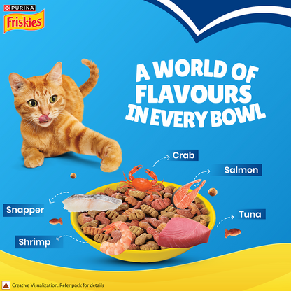 Purnia Friskies Seafood Cat Dry Food