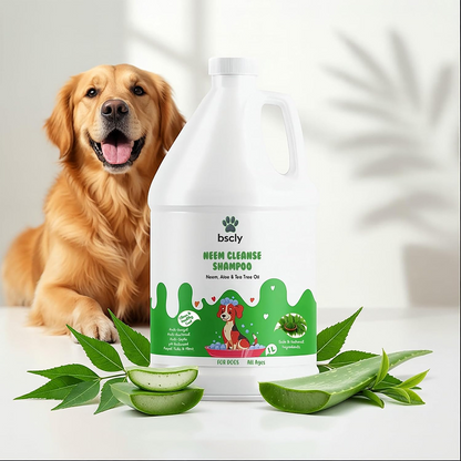 Bscly Neem Cleanse Herbal Shampoo for Cats & Dogs
