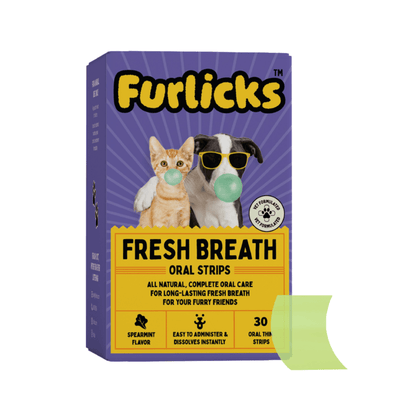 Furlicks Fresh Breath Oral & Gut Health Strips Combo for Cats and Dogs