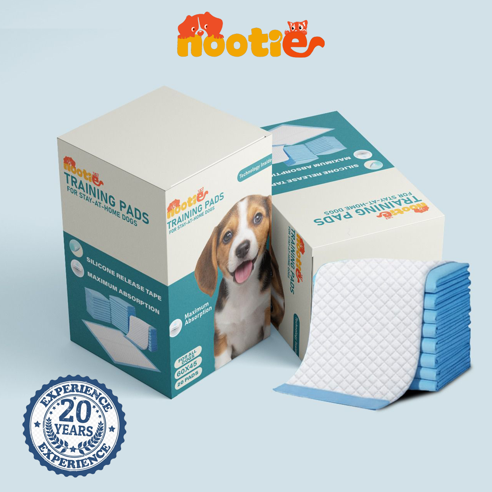 Nootie Super Absorbent, Leak-Proof Training Pads for Puppy & Adult Dogs (60x45cm)