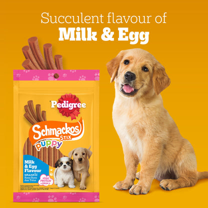 Pedigree Schmackos Stix Milk & Egg Flavour Puppy Dog Treat