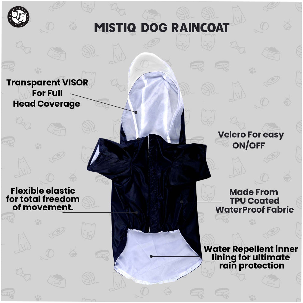 Pets Way Mistiq Orange Rainbhaw Raincoat for Dogs