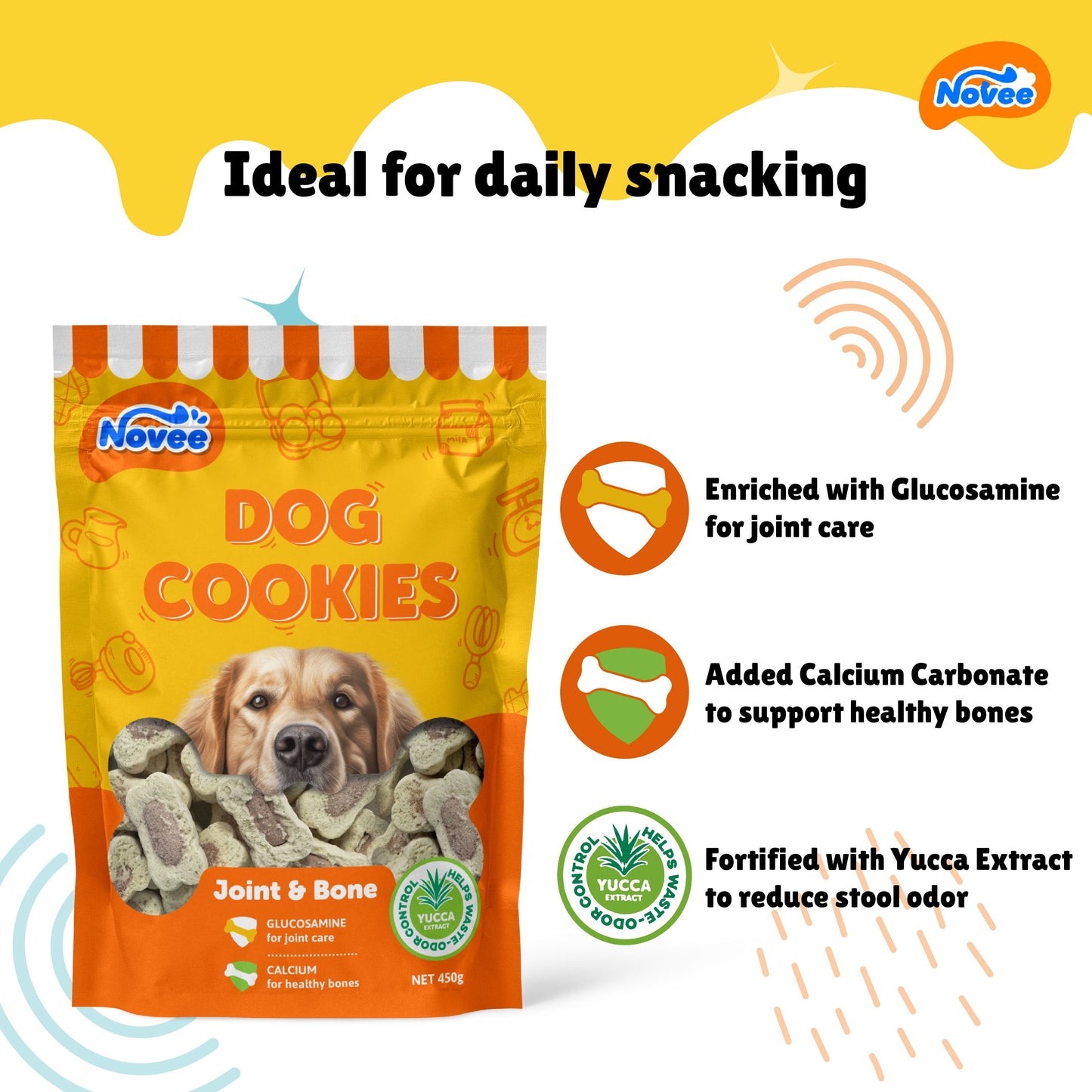 Novee Joint and Bone Support Cookie Dog Treats