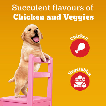 Pedigree Tasty Bites Chicken & Mixed Veggies Flavour Puppy Chewy Treats