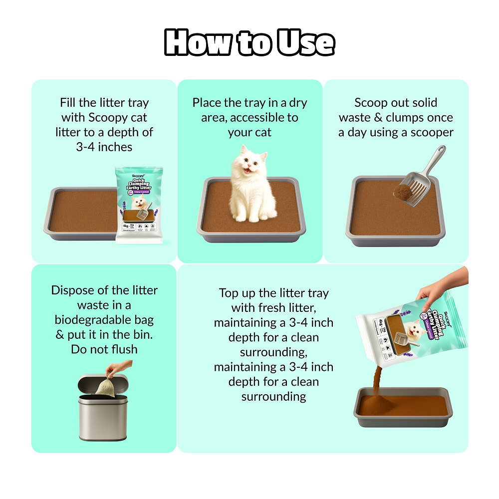 Scoopy Cat Litter | Lavender Scented | 100% Natural Indian Brown Sand
