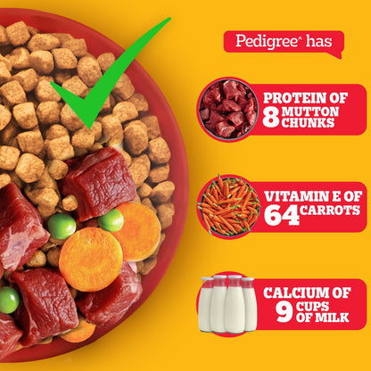 Pedigree Adult Dog Food Combo |Meat & Rice Dry & Chicken & Liver Wet