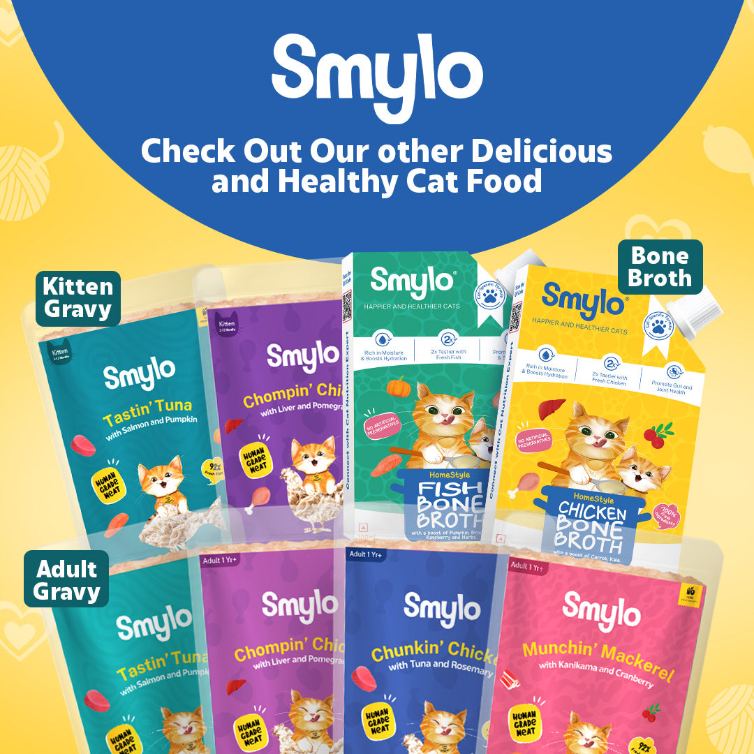 Smylo Adult Variety Combo, Tuna, Chicken & Mackerel, Fresh & No-Preservative Wet Cat Food