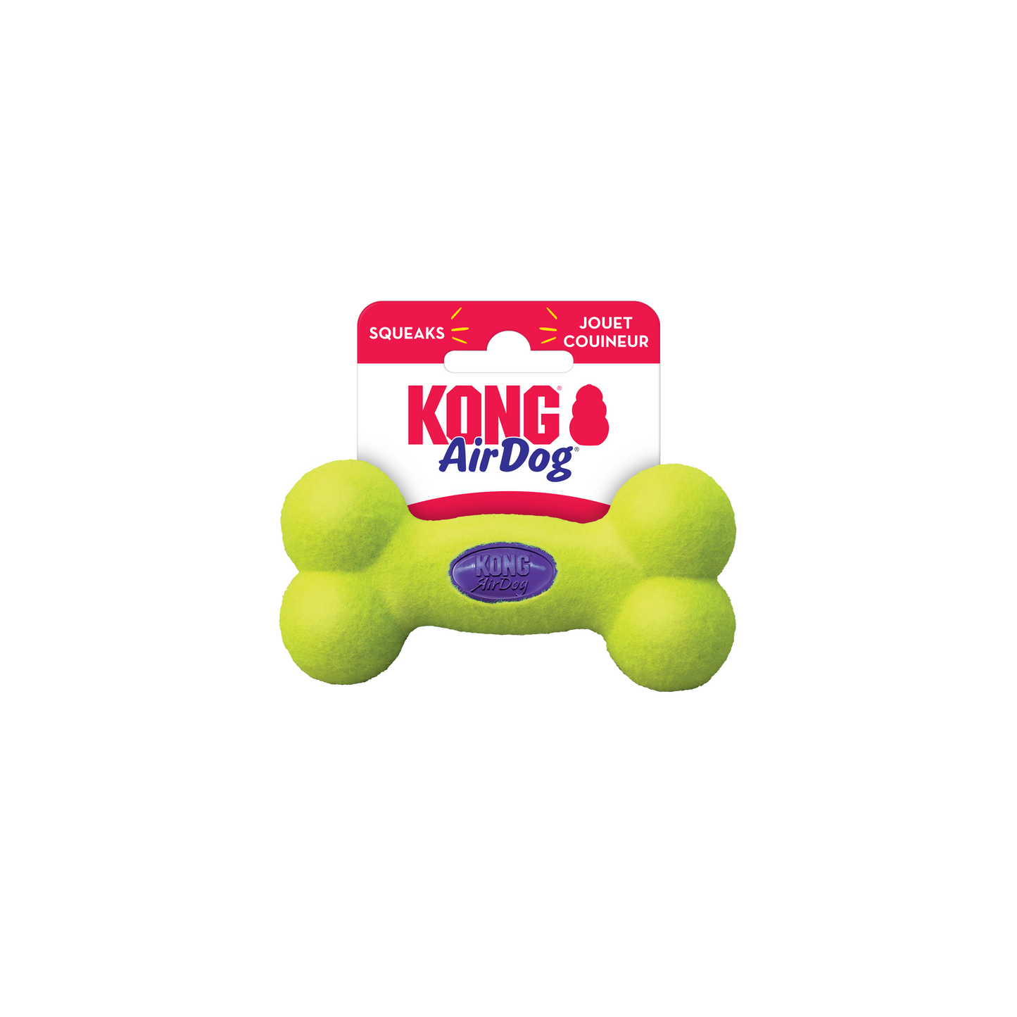 Kong AirDog Bone Toy for Dogs (Yellow)