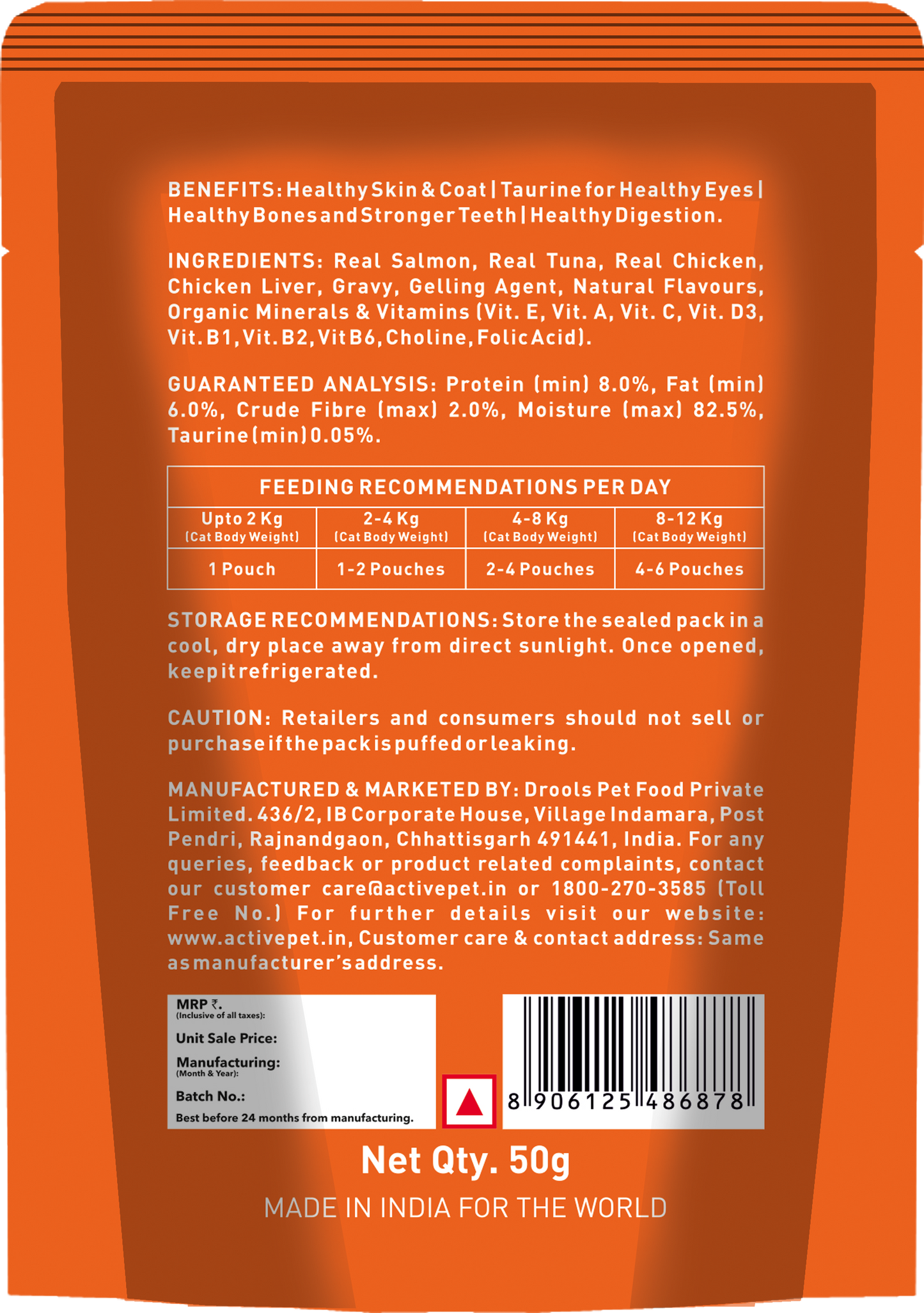 Active Real Salmon Fish in Gravy Adult Cat Wet Food ( Buy 1 Get 1 )