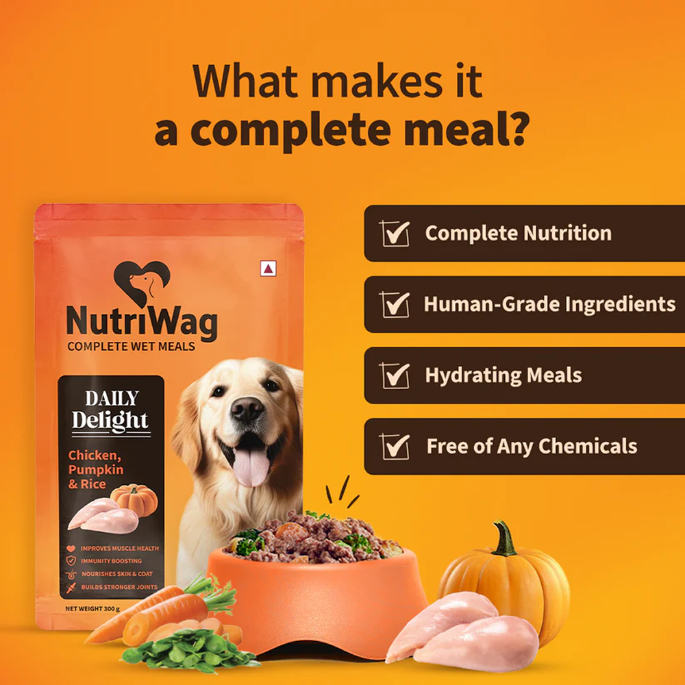 NutriWag Fresh Chicken, Rice and Vegetables Dog Wet Food (Limited Shelf Life)