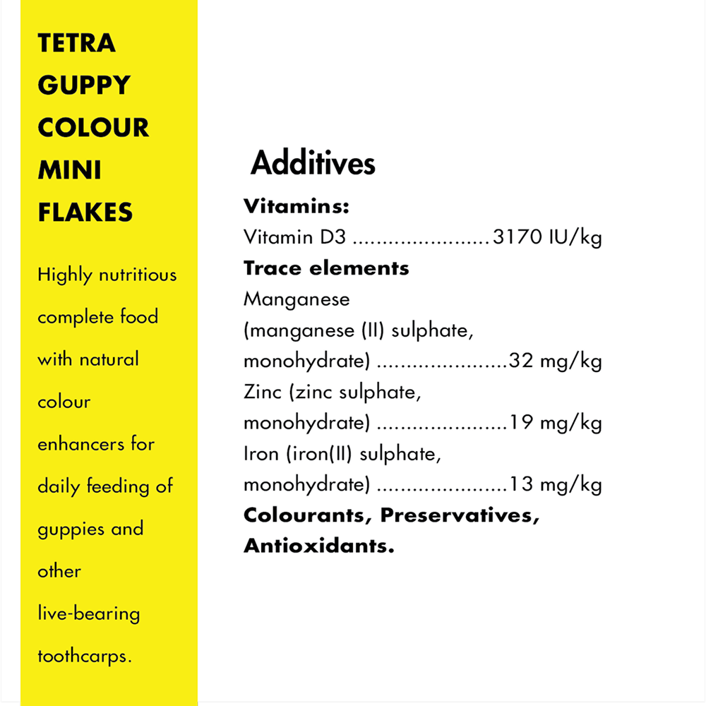 Tetra Guppy Colour Mini Flakes Fish Treat
