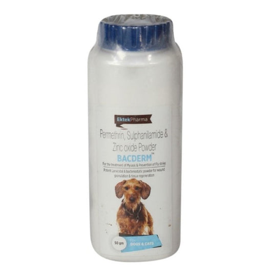Ek Tek Bacderm Powder Wound Care for Dogs and Cats