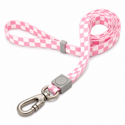 Talking Dog Club Checkmate Leash and Collar Combo (Pink)