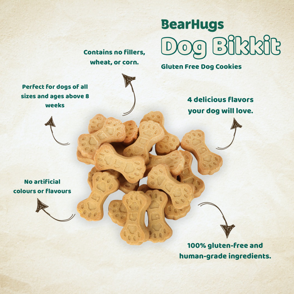 BearHugs Real Chicken Bikkit Gluten Free Cookies Dog Treats
