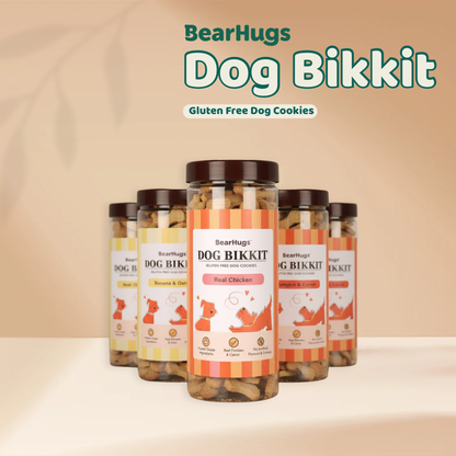 BearHugs Real Chicken & Carrot Bikkit Gluten Free Cookies Dog Treats