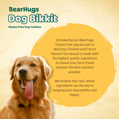 BearHugs Pumpkin & Carrot Bikkit Gluten Free Cookies Dog Treats
